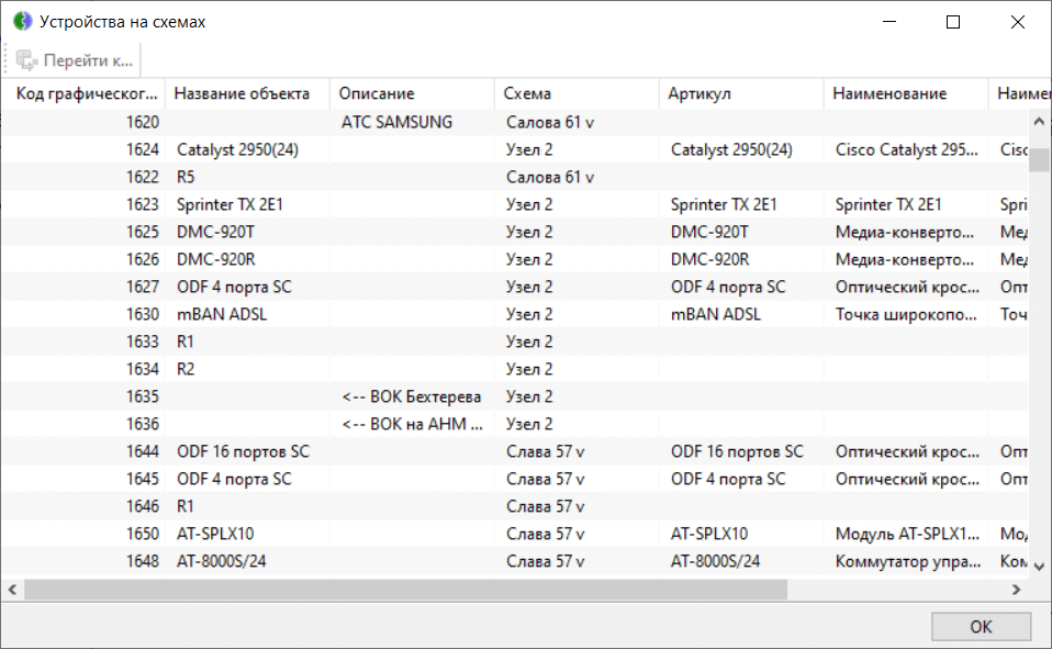 Скриншот приложения OSS Platex:Учет оборудования